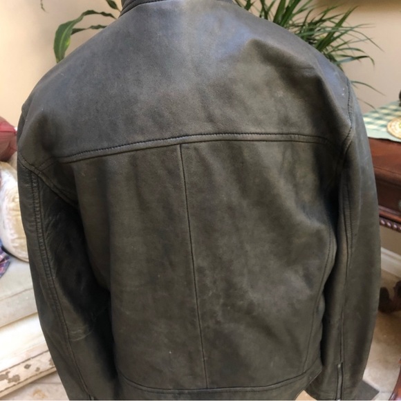 Distressed leather jacket - Picture 2 of 7